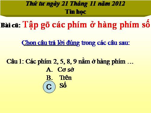 Chương III. Bài 5. Ôn tập gõ phím