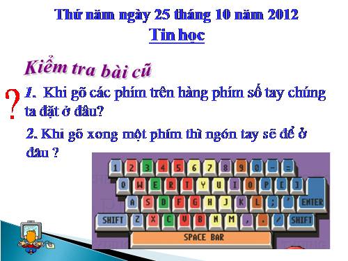 Chương III. Bài 4. Tập gõ các phím ở hàng phím số