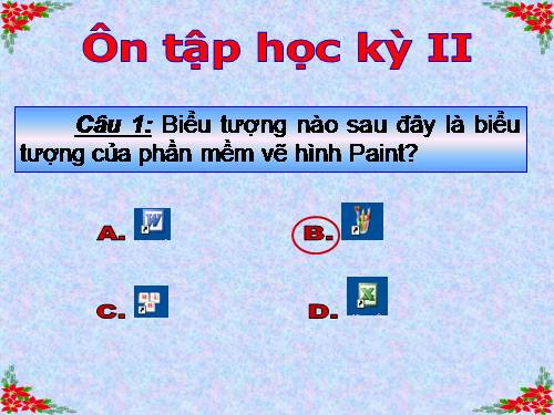 Bài: Ôn thi Học kỳ II (Môn: Tin học - Lớp: 3)