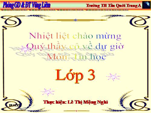 Chương III. Bài 1. Tập gõ các phím ở hàng cơ sở