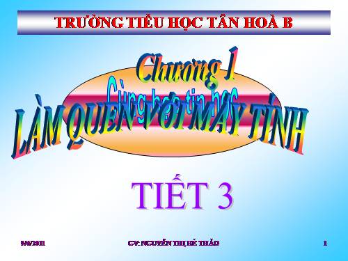 Chương I. Bài 3. Bàn phím máy tính