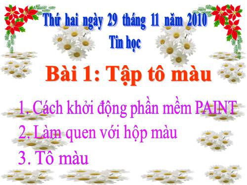 Chương IV. Bài 1. Tập tô màu