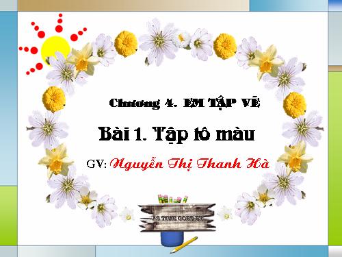 Chương IV. Bài 1. Tập tô màu