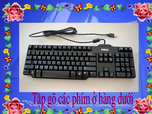 Chương III. Bài 3. Tập gõ các phím ở hàng dưới