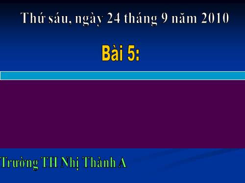 Chương I. Bài 5. Máy tính trong đời sống