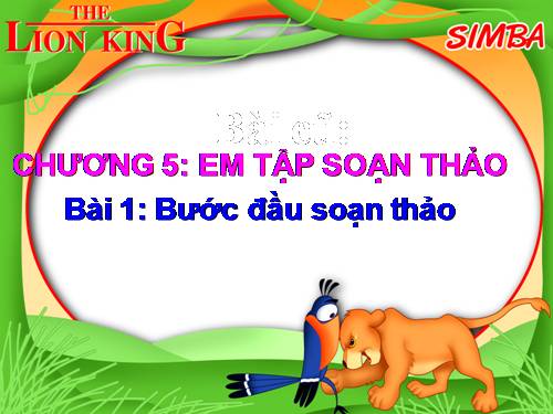 Chương V. Bài 1. Bước đầu soạn thảo