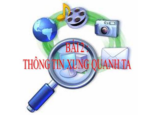 Chương I. Bài 2. Thông tin xung quanh ta