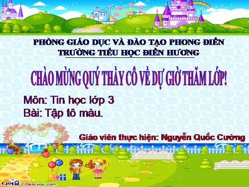 Chương IV. Bài 1. Tập tô màu