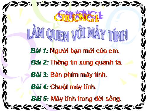 Chương I. Bài 1. Người bạn mới của em