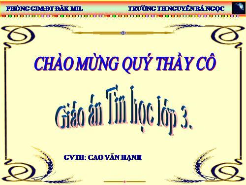 Chương III. Bài 1. Tập gõ các phím ở hàng cơ sở