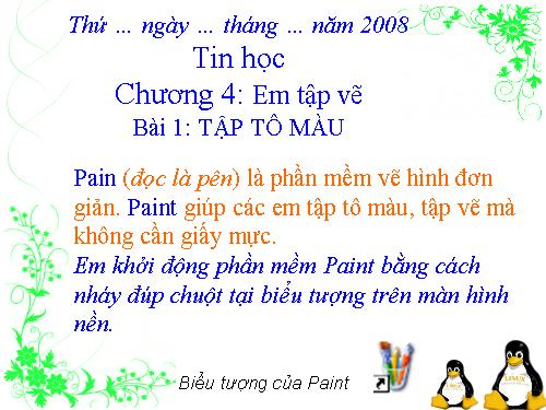 Chương IV. Bài 1. Tập tô màu