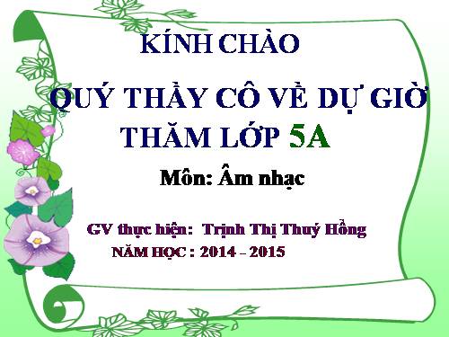 Tiết 30. HH: Dàn đồng ca mùa hạ