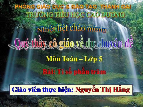 Tỉ số phần trăm