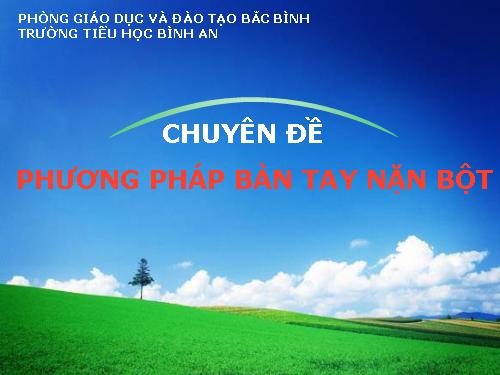 tài liệu tập huấn phương pháp bàn tay nặn bột