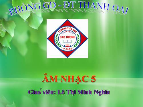 Tiết 19. HH: Hát mừng