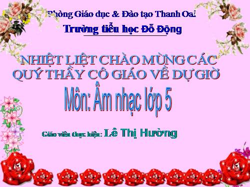 Tiết 31. OTBH: Dàn đồng ca mùa hạ
