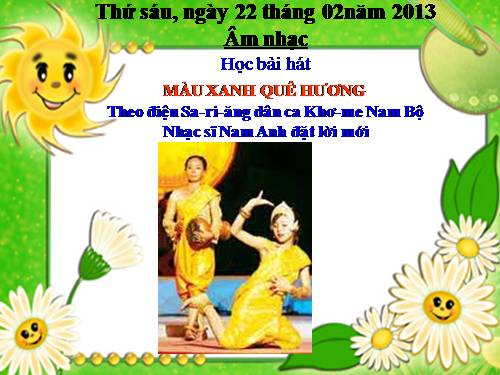 Tiết 24. HH: Màu xanh quê hương