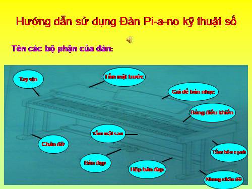 Tiết 3 - HS sử dụng Piano điện tử