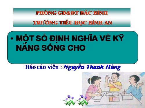 MỘT SỐ ĐỊNH NGHĨA VỀ KNS