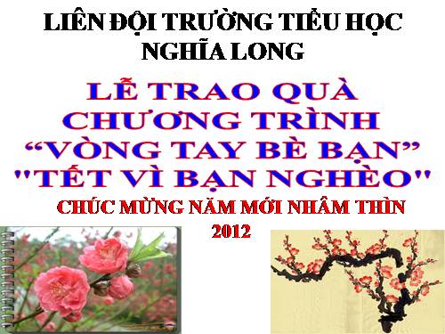 le trao qua Tet vi ban ngheo