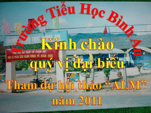 Báo cáo ALM-truong tieu hoc binh an