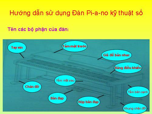 Hướng dẫn sử dụng đàn Piano kỹ thuật số