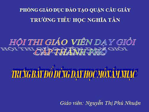 Giáo án âm nhạc