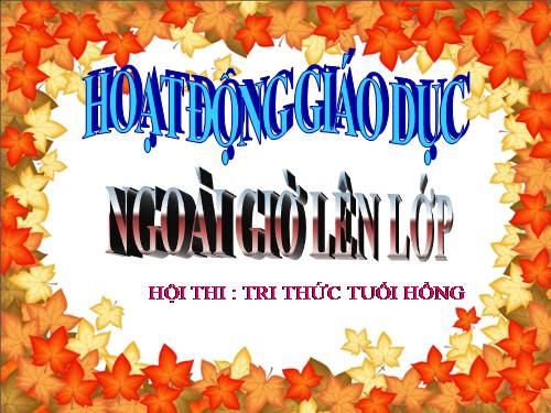 HOẠT ĐỘNG NGLL