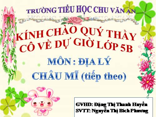 Bài 26. Châu Mĩ (tiếp theo)