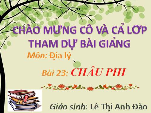 Bài 23. Châu Phi