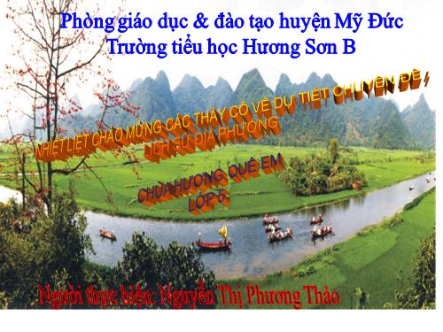 lịch sử địa phương lớp  5