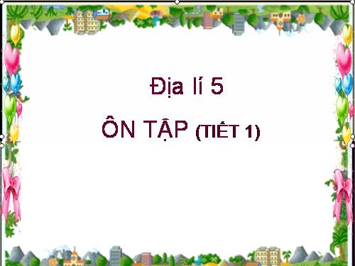 Bài 29. Ôn tập cuối năm