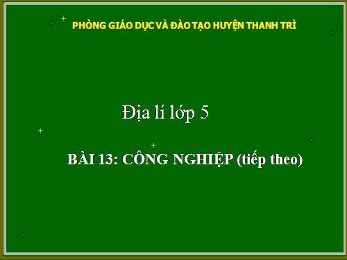 Bài 12. Công nghiệp