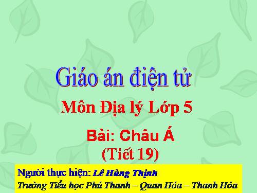 Bài 17. Châu Á