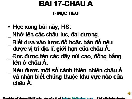 Bài 17. Châu Á