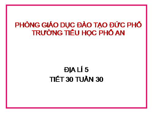 Bài 28. Các đại dương trên thế giới