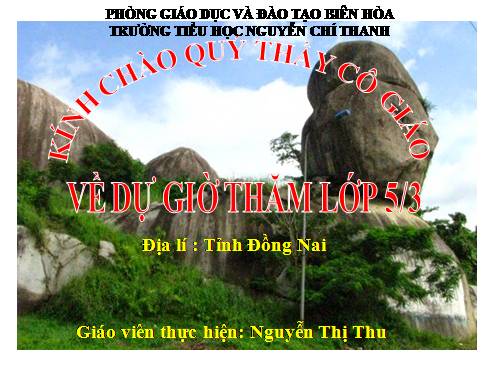 Địa lí tình Đồng Nai