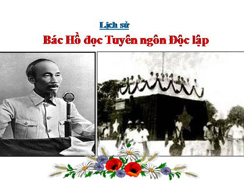 Bác Hồ đọc Tuyên ngôn độc lập