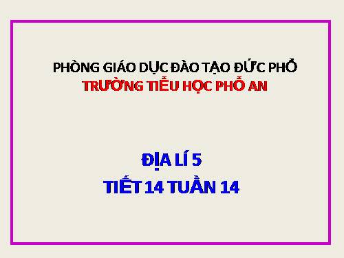 Bài 14. Giao thông vận tải