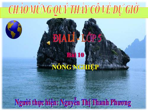 Bài 10. Nông nghiệp