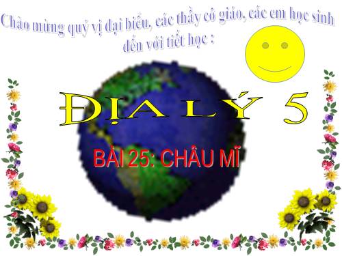 Bài 25. Châu Mĩ