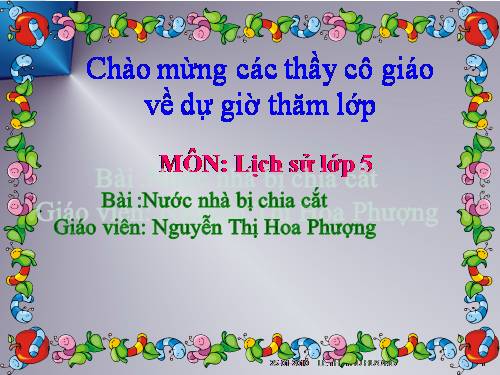 Nước nhà bị chia cắt