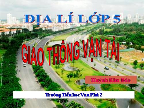 Bài 14. Giao thông vận tải