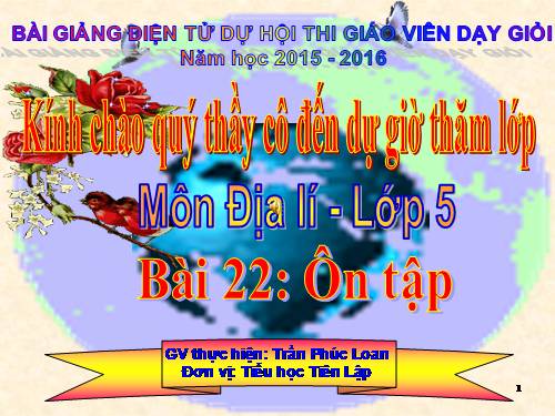 Bài 22. Ôn tập