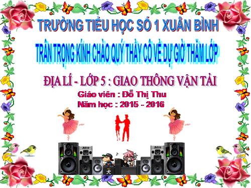 Bài 14. Giao thông vận tải