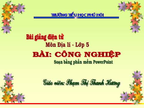 Bài 12. Công nghiệp