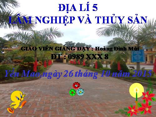 Bài 11. Lâm nghiệp và thuỷ sản