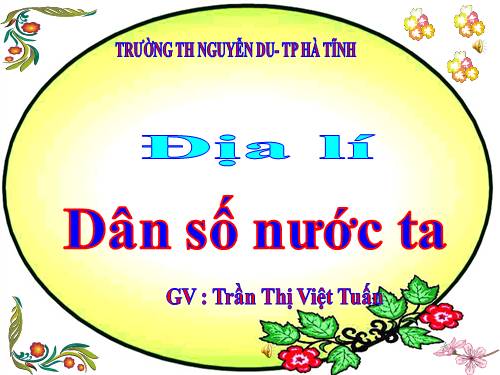 Bài 8. Dân số nước ta