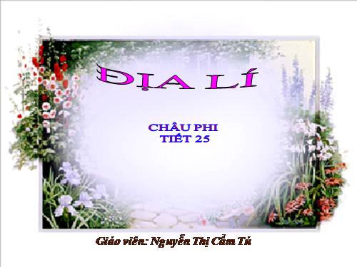 Bài 23. Châu Phi