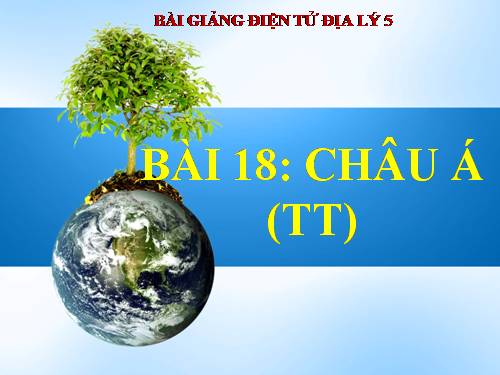 Bài 18. Châu Á (tiếp theo)